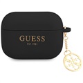 Étui AirPods Pro en Silicone Guess 4G Charm - Noir