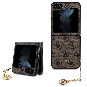 Coque Hybride Samsung Galaxy Z Flip5 Guess 4G Charms Collection