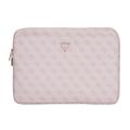 Housse pour ordinateur portable Guess 4G Zipper Pocket Triangle Logo - 14" - Rose