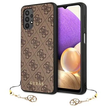 Coque Samsung Galaxy A32 (4G) Guess Charms Collection 4G - Marrone