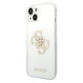 Coque Hybride iPhone 14 Plus Guess Glitter 4G Big Logo - Transparent