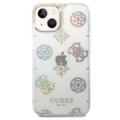 Coque Hybride iPhone 14 Guess Peony Glitter