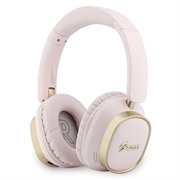 Casque sans fil ENC Guess Rectangle Metal Script Logo - Rose