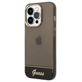 Coque Hybride iPhone 14 Pro Guess Translucent (Emballage ouvert - Excellent) - Noire