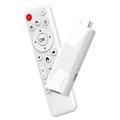 H96 MAX RK3518 Mini TV Stick Android 14 4K - WiFi 6, Bluetooth 5.4 - Blanc