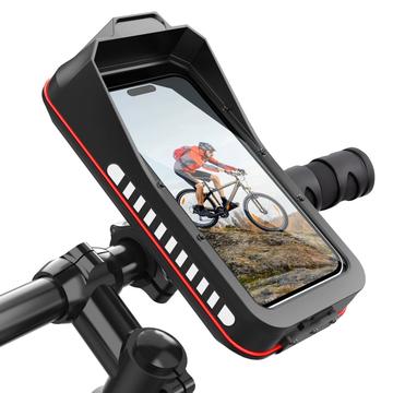 HL-176A Support de téléphone à fixation rapide pour vélo et moto - 7" - Noir
