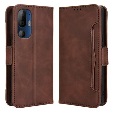 Étui Portefeuille HTC U24 Pro - Série Cardholder - Marron