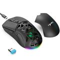 HXSJ T26 RGB Backlit Wireless Mouse / Bluetooth Mouse 4800 DPI - Noir