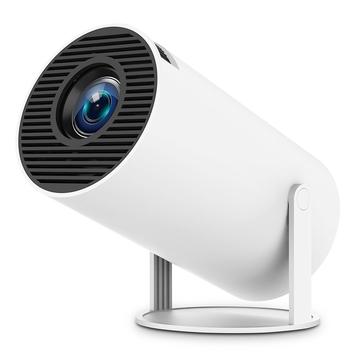 HY300 Pro Projecteur intelligent Android 11 avec double WiFi, Bluetooth 5.0 - Blanc