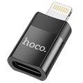 Adaptateur Lightning/USB-C Hoco UA17 - USB 2.0, 5V/2A (Emballage ouvert - Excellent) - Noir