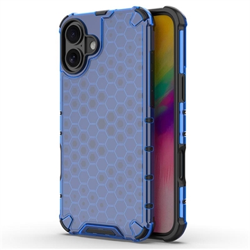 Coque Hybride iPhone 16 Plus Honeycomb Armored - Bleue