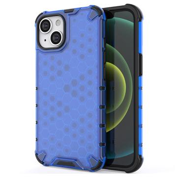 Coque Hybride iPhone 14 Plus Honeycomb Armored - Bleue