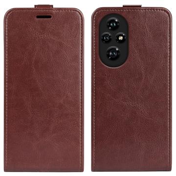 Étui à Rabat Vertical Honor 200 Pro avec Porte-Cartes - Marron