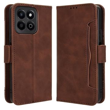 Étui portefeuille Honor 200 Smart/X7c Porte-Cartes - Marron