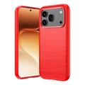 Coque Honor 600/600 Pro en TPU Brossé - Fibre de Carbone