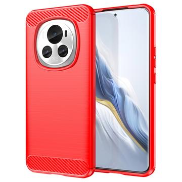 Coque Honor Magic6 en TPU Brossé - Fibre de Carbone