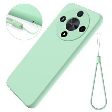 Coque Honor Magic6 Lite en Silicone Liquide - Verte