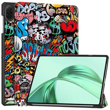 Étui à Rabat Smart Honor Pad X8a - Série Tri-Fold - Graffiti