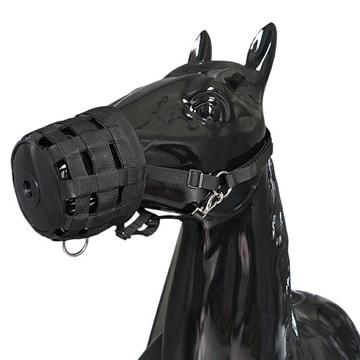 Muselière pour chevaux - Taille L - Noir