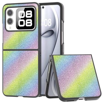 Coque hybride Huawei Nova Flip Texture Strass - Imagée