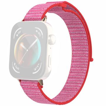 Huawei Watch Fit 3 - Bracelet en Nylon avec Fermeture Velcro - Rose