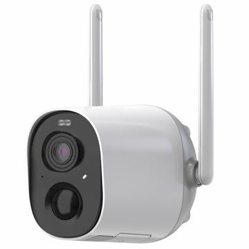 Hubview CG7 Caméra de sécurité domestique WiFi avec carte mémoire de 64 Go - Blanc