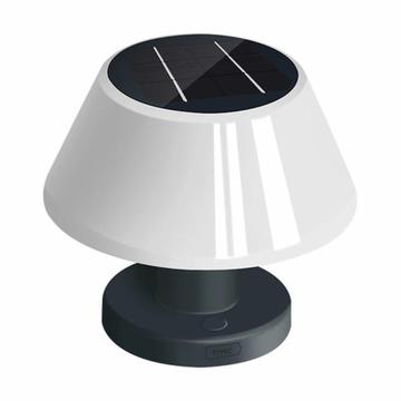 Lampe solaire de bureau étanche IP54 avec 4 niveaux de luminosité - Blanc chaud