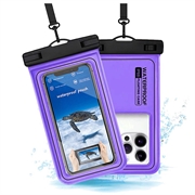 Étui flottant étanche IP68 pour la natation, la plongée et le surf - Violet