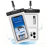 Étui flottant étanche IP68 pour la natation, la plongée et le surf - Blanc