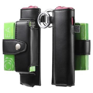 IQOS ILUMA i One/ILUMA One Étui en cuir pour e-cigarette - Noir