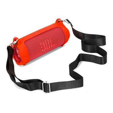JBL Flip 7 étui portable en silicone avec bandoulière - Noir