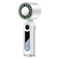 Ventilateur portable 3-en-1 JF163 avec 199 niveaux de vitesse - 4000mAh - Blanc