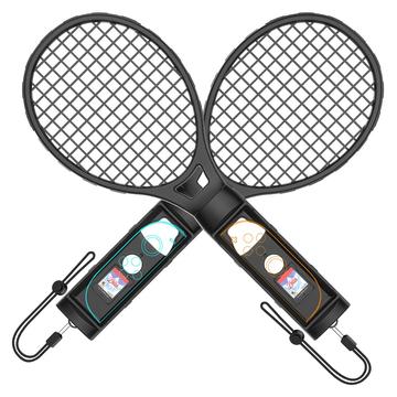 JYS-NS2266 Duo de raquettes de tennis pour Nintendo Switch 2 manettes Joy-Con - Noir
