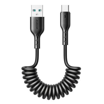 Joyroom Câble de charge rapide USB-A vers USB-C 3A facile à transporter - 1.5m - noir