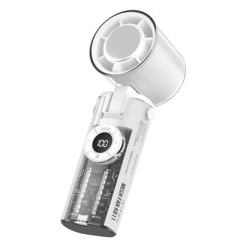K-811 Ventilateur de poche transparent Mecha - Blanc
