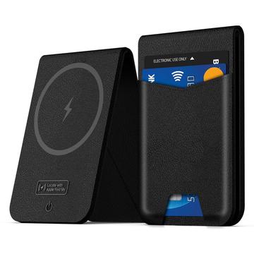 K01 Traceur de type porte-carte pour Apple Find My - Compatible MagSafe - Noir