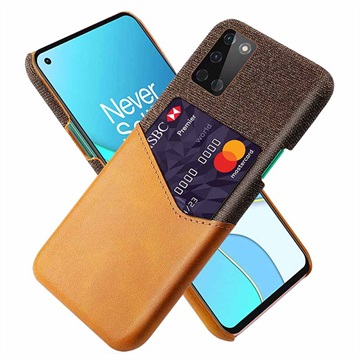 Coque OnePlus 8T KSQ avec Porte-Cartes - Marron