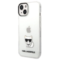 Coque iPhone 14 Plus Karl Lagerfeld Choupette Logo - Transparente