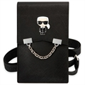 Sac à Bandoulière Karl Lagerfeld Ikonik Chain pour Smartphone - Noir