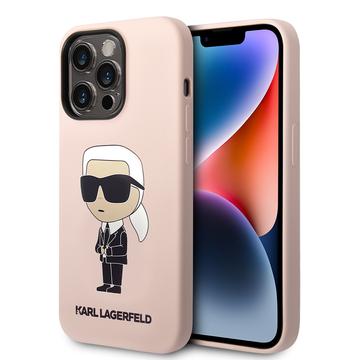 Coque iPhone 15 Pro en Silicone Karl Lagerfeld Ikonik