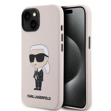 Coque iPhone 15 en Silicone Karl Lagerfeld Ikonik