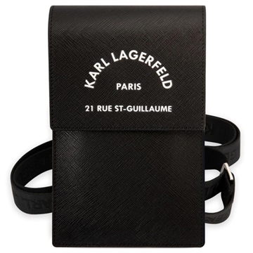Sac à Bandoulière Smartphone Karl Lagerfeld - Paris 21 Rue St-Guillaume - Noir