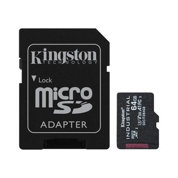 Carte mémoire Kingston Industrial MicroSDXC SDCIT2 - 64 Go