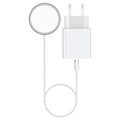 Kit de Charge iPhone 12/13/14/15 Ksix MagCharge - 15W/20W - Blanc
