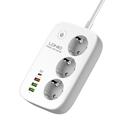Multiprise intelligente WiFi LDNIO SEW3452 - Charge rapide PD 30W, 3 prises européennes, 4 ports USB et commande à distance via application