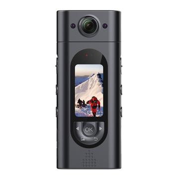 LK2313 Caméra d\'action à objectif rotatif 4K - Étanchéité IP65 - Noir