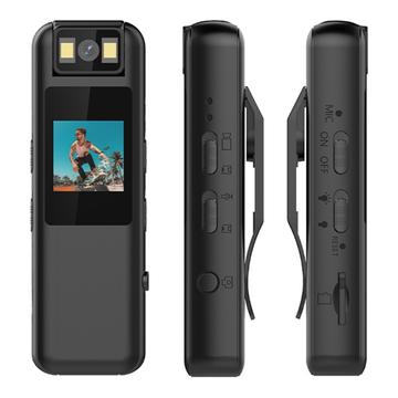 LK2315 Caméra DV sport HD / Mini Bodycam avec objectif pivotant à 180° - Noir