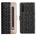 Étui Portefeuille Samsung Galaxy A13 5G Lace Pattern