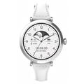 Montre connectée Ldnio SW02 pour femme avec capteur de fréquence cardiaque et de saturation en oxygène - Argent