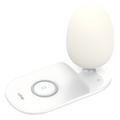 Lampe de bureau Ldnio Y3 3-en-1 avec chargeur sans fil 15W et éclairage d'ambiance RGB